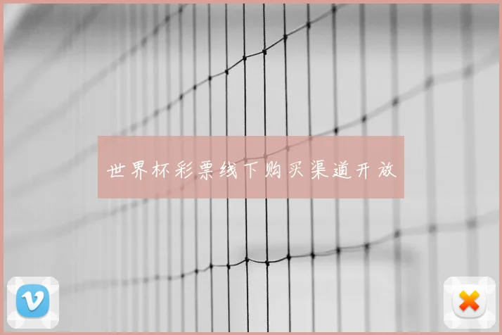 世界杯彩票线下购买渠道开放